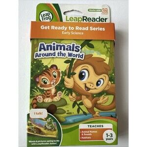 Leap Frog Leap Reader Tag Junior: Animals Around the World Early Science NEW